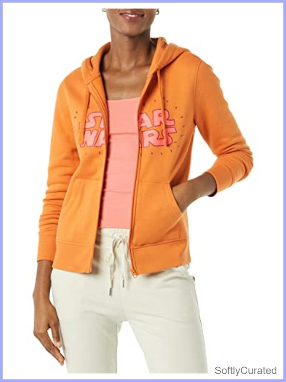 Fleece Full-Zip Hoodie Sweatshirt with Character Graphic